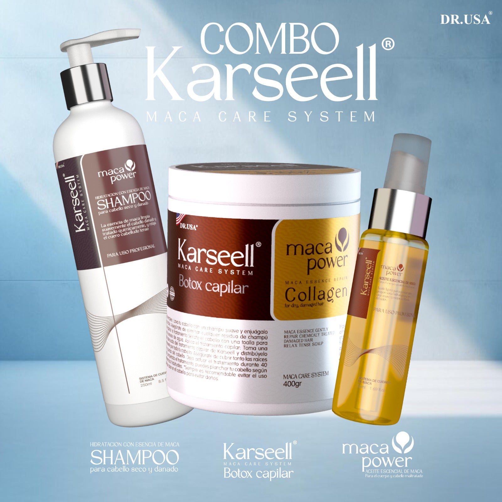 KARSEELL COMBO -  BOTOX + CHAMPÚ + ARGAN